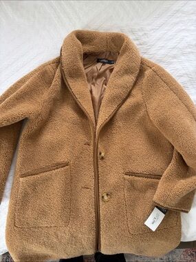 Ralph Lauren Camel Sherpa Coat